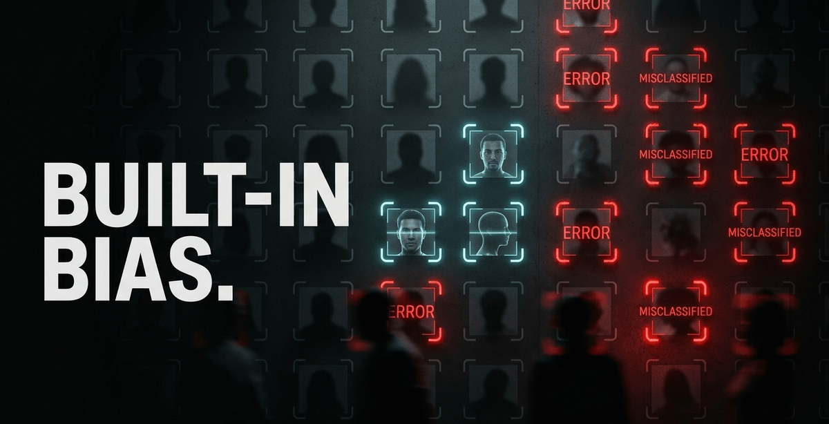 15 million adults lack IDs, and AI facial estimation disproportionately misclassifies marginalized communities.