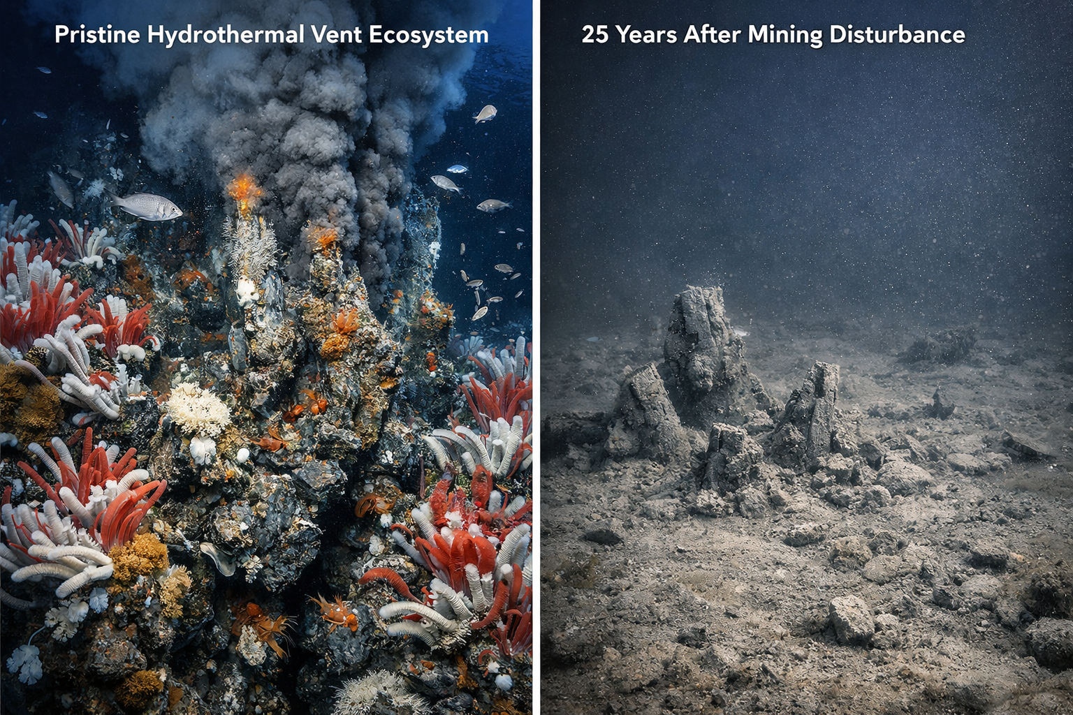 25 years after a simulated mining disturbance
