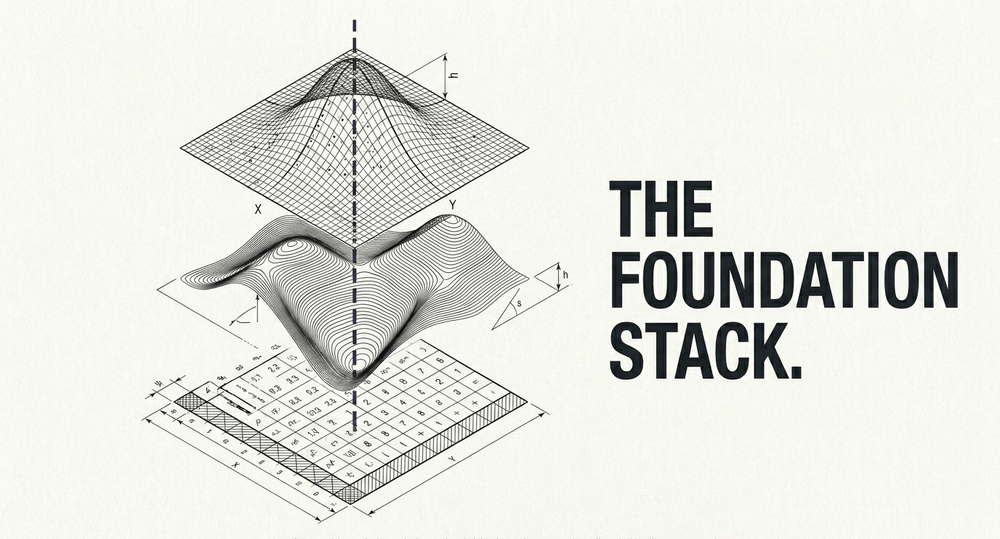 A confluence of linear algebra, calculus, and probability forms the structural baseline of all intelligent computation.