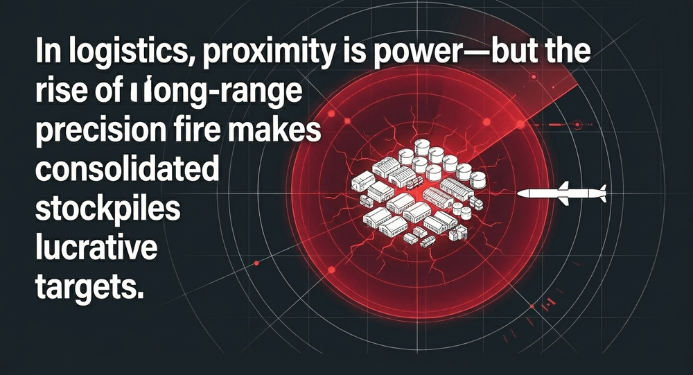 A single precision strike can incinerate a reserve of munitions that took a decade to accumulate and years to transport.