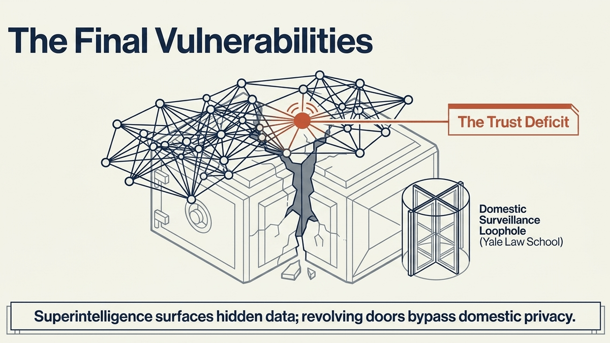 AI threatens to expose hidden vulnerabilities in data governance, exacerbating the network's inherent trust deficit.