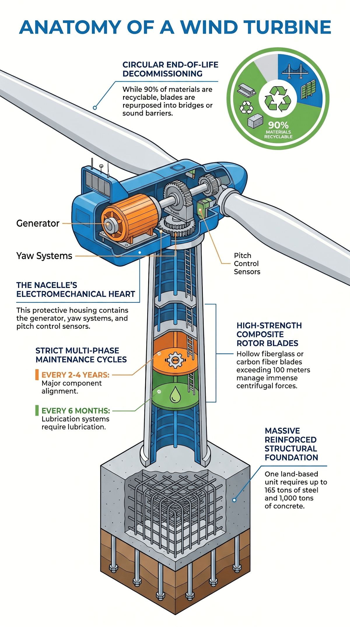 Anatomy of a wind turbine