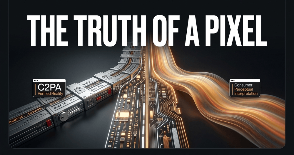 As images become interpretations, the industry splits into perceptual consumer imaging and cryptographically verified media.