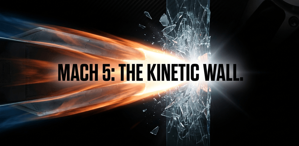 At 6,100 km/h, vehicles hit a kinetic wall where aerodynamic friction transitions to brutal aerothermodynamic heating.