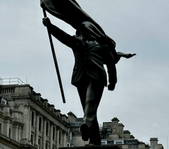 Banksy installs new sculpture in central London