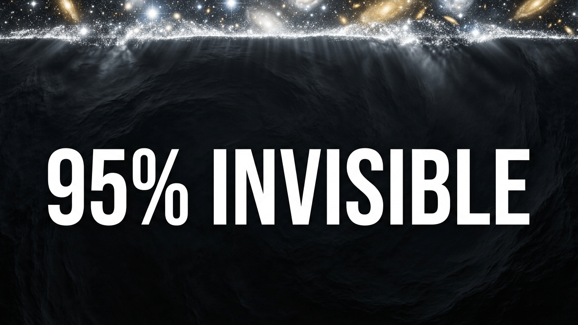 Baryonic matter is mere foam on dark ocean. Dark matter holds galaxies together, dark energy drives them apart.