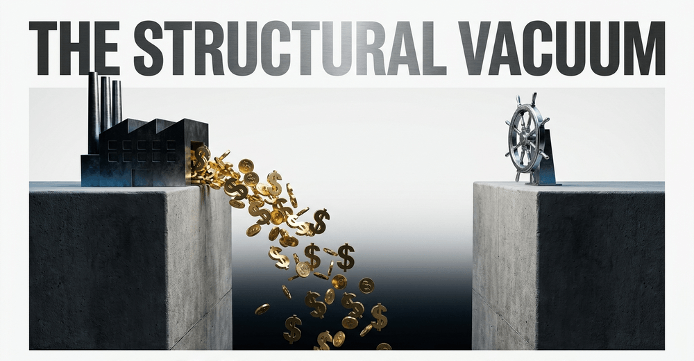Berle and Means identified the separation of ownership and control, creating a vacuum requiring constant monitoring.