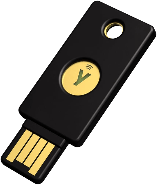 YubiKey 5 NFC hardware security key