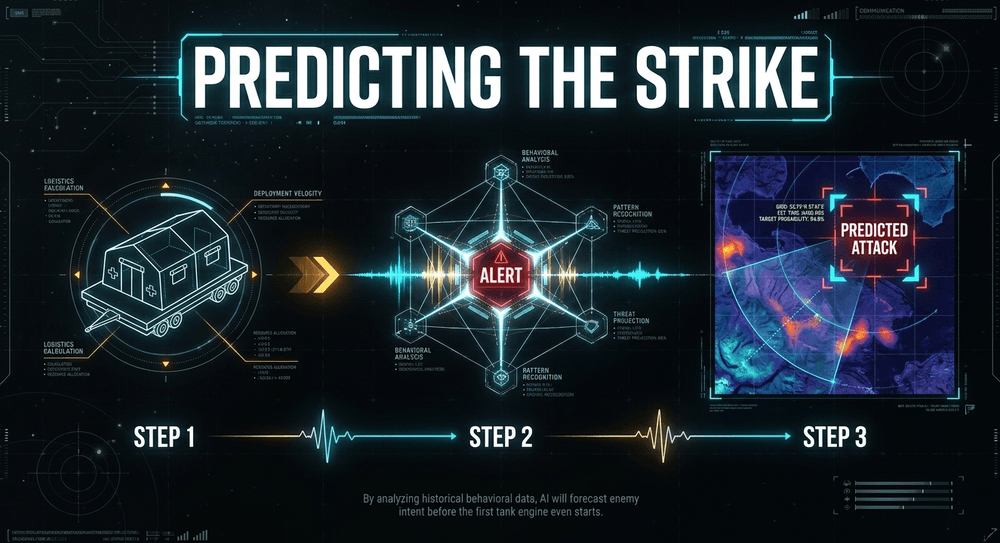 Predictive intelligence aims to flag the early signs of military activity based on historical behavioral patterns.