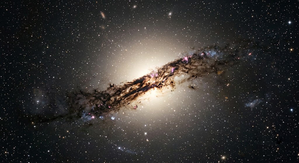 Centaurus A a galaxy that remembers its past