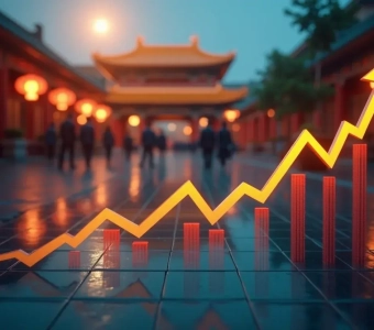 China economy hits 5 growth in Q1 as export risks loom