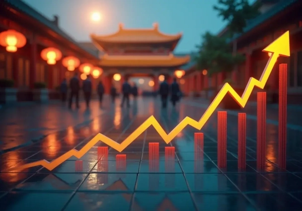 China economy hits 5 growth in Q1 as export risks loom