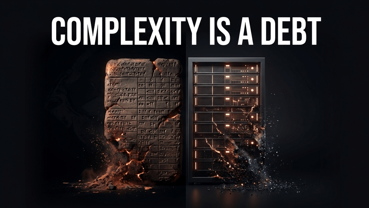 Complexity is a debt. Systems built with obsessive control but zero slack will eventually crush themselves.