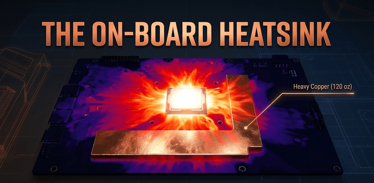 Copper's dual mastery of thermal and electrical conductivity makes it the central nervous system for dissipating extreme hardware heat.