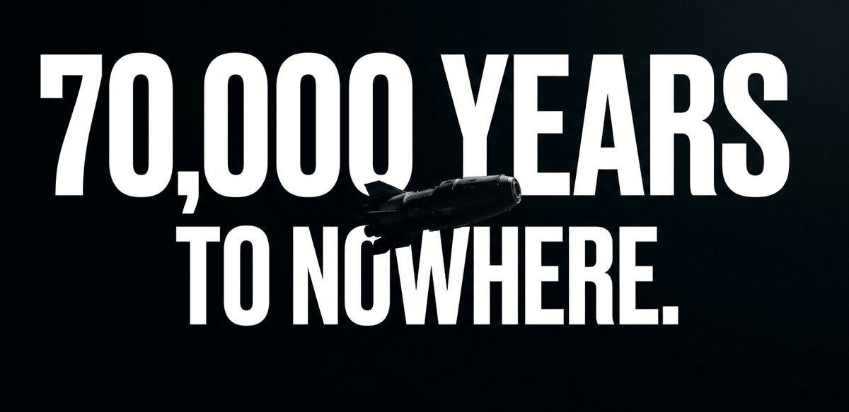 Distance tells you nothing about livability, but everything about the physical impossibility of escape.