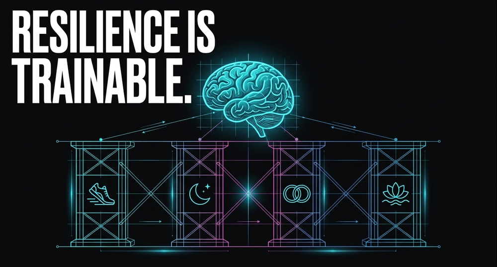 Exercise, sleep, social connection and cognitive reappraisal directly strengthen the brain's active neural architecture.
