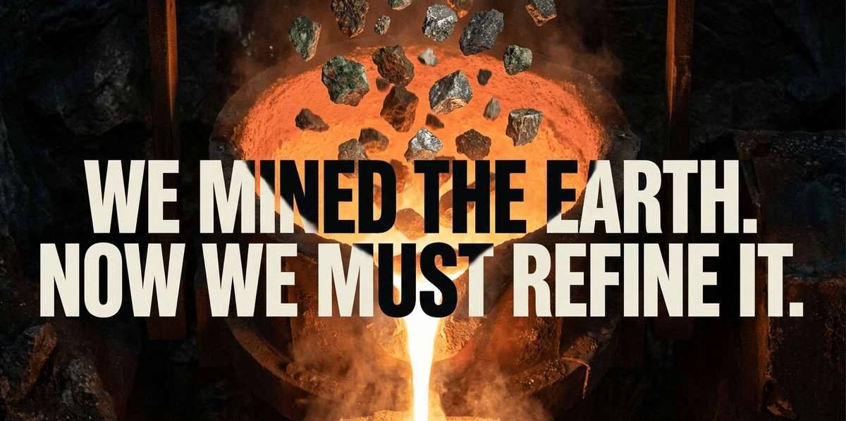 Extraction is diversifying, but processing is not. A single nation controls up to 90% of strategic metal refining.