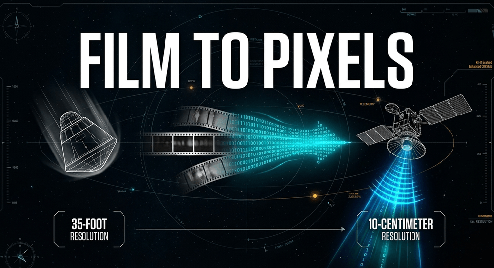 From catching film buckets mid-air in 1960 to beaming instant digital intelligence today.