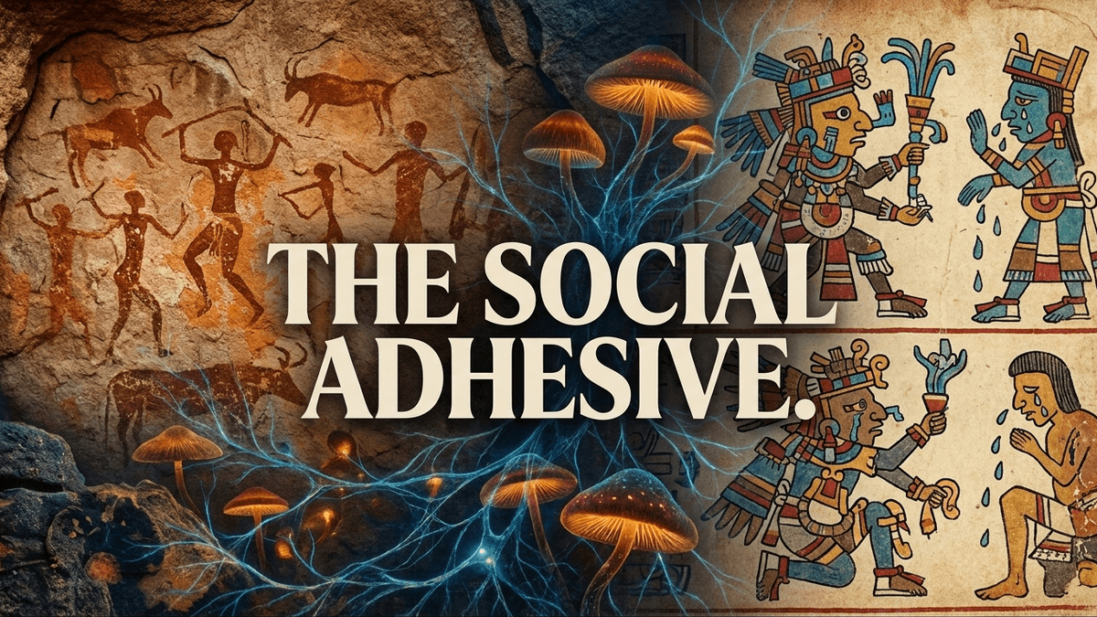 From Saharan rock art to Aztec rituals, these altered states acted as a collective glue for growing societies.