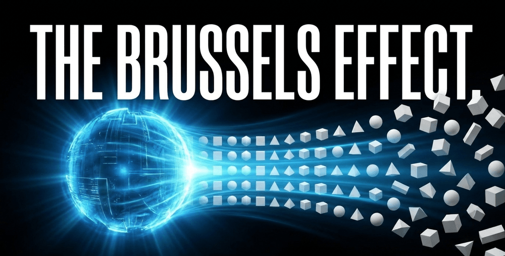 Global companies adopt EU standards like GDPR and the AI Act because market exclusion is commercially unacceptable.