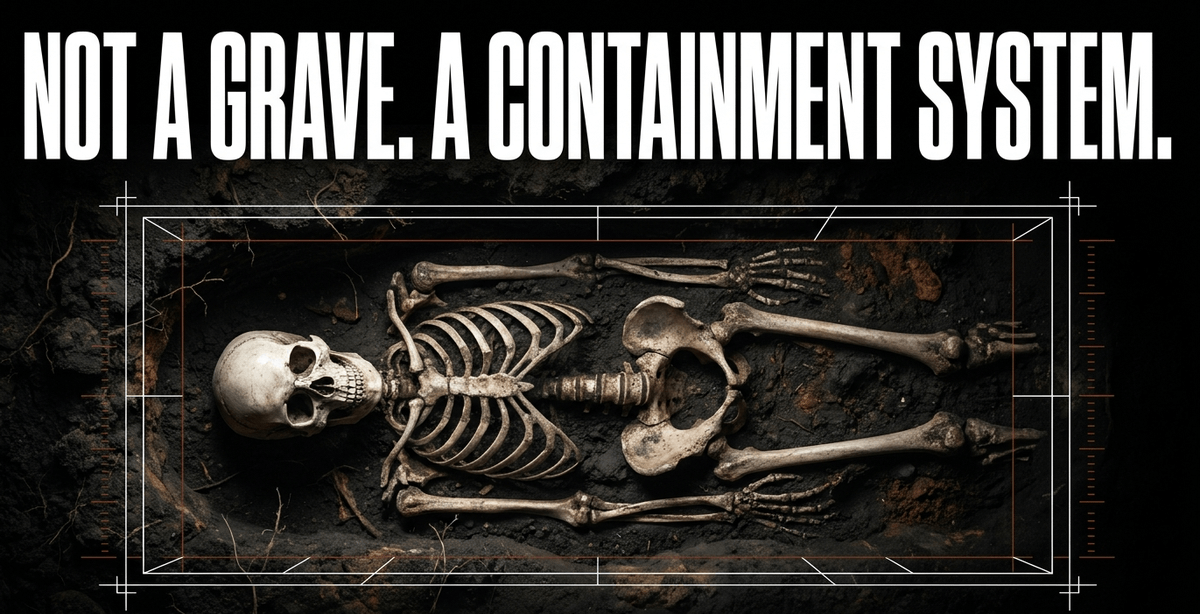 Graves were not just resting places; they were primitive engineering solutions designed to hold the dead.