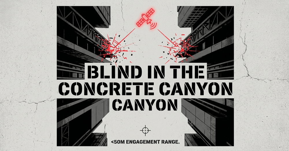 Steel-reinforced concrete and urban canyons severely impair radio communications, GPS precision, and overall situational awareness in combat.
