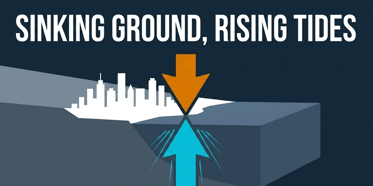 In the Chesapeake, land sinks by up to 2 mm a year, secretly doubling the local speed of sea level rise.