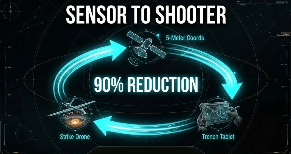 In Ukraine, direct-to-soldier feeds have compressed the detection-to-strike cycle dramatically.