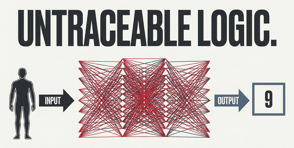 Machine learning models process thousands of variables, obscuring internal reasoning.