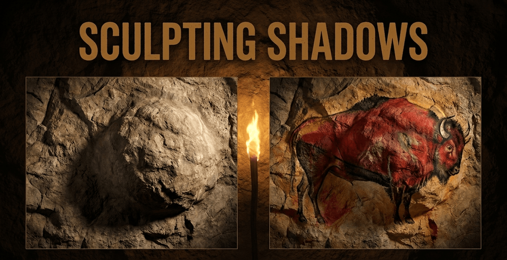 Masters at Altamira and Chauvet used natural rock contours and shading to give painted animals lifelike, 3D volume.