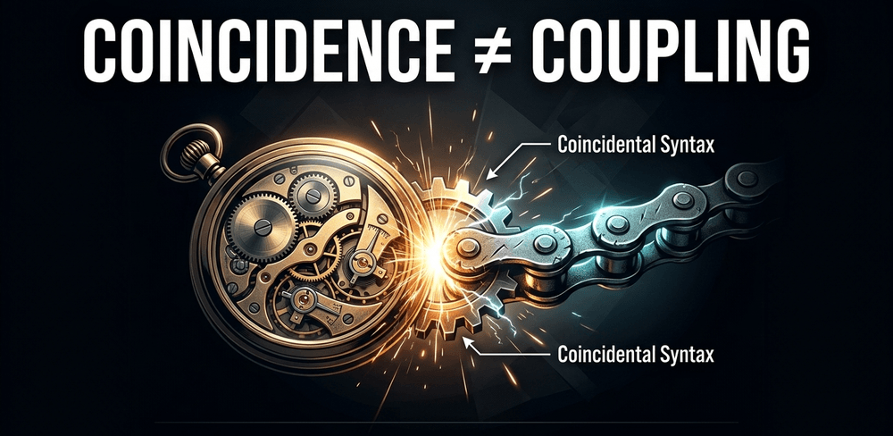 Mechanical DRY couples independent concepts. Two pieces of code looking similar doesn't mean they are the same.