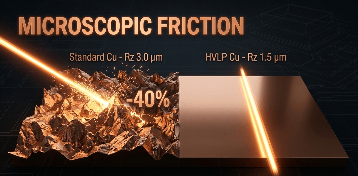 Mechanical grip once required rough surfaces, but at 10 GHz; electrons must travel a hyper-smooth mirror to survive the journey.