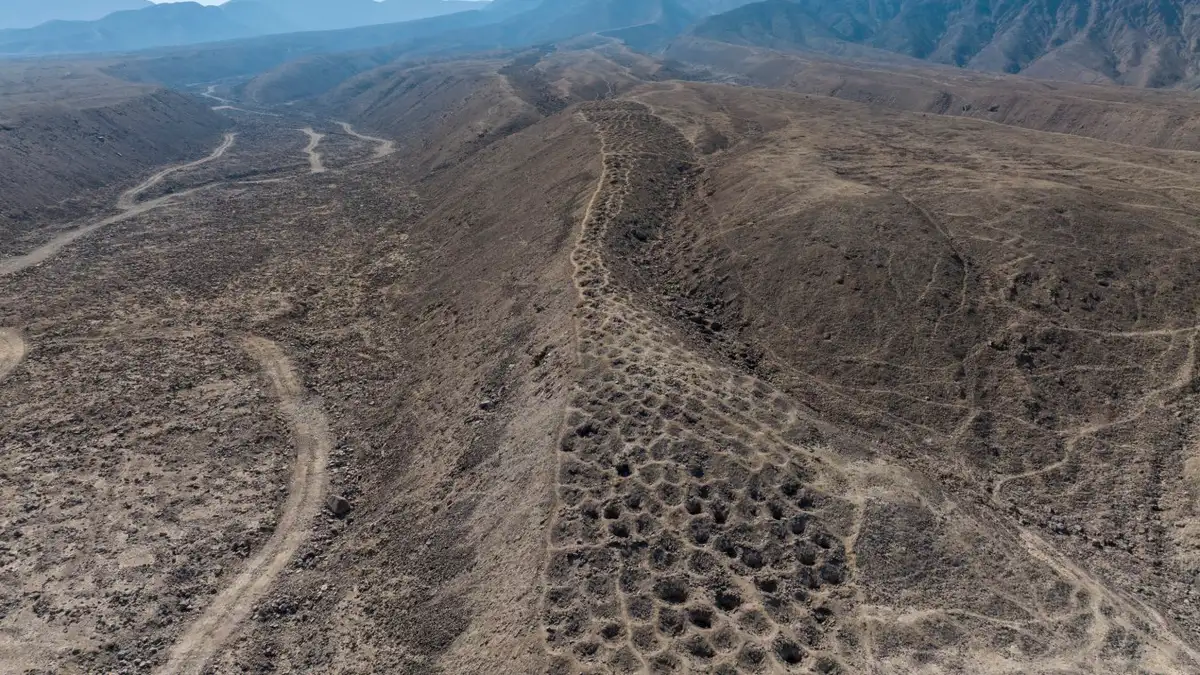 Mysterious holes in Andean Mountain