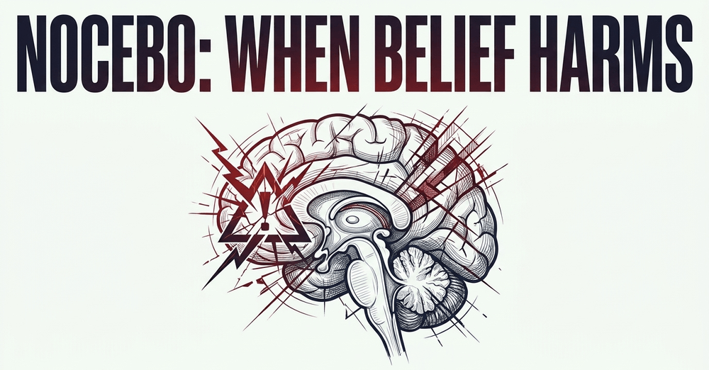 Negative expectations can trigger the nocebo effect, creating real adverse symptoms.