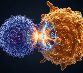 New 3D view reveals how T cells target cancer