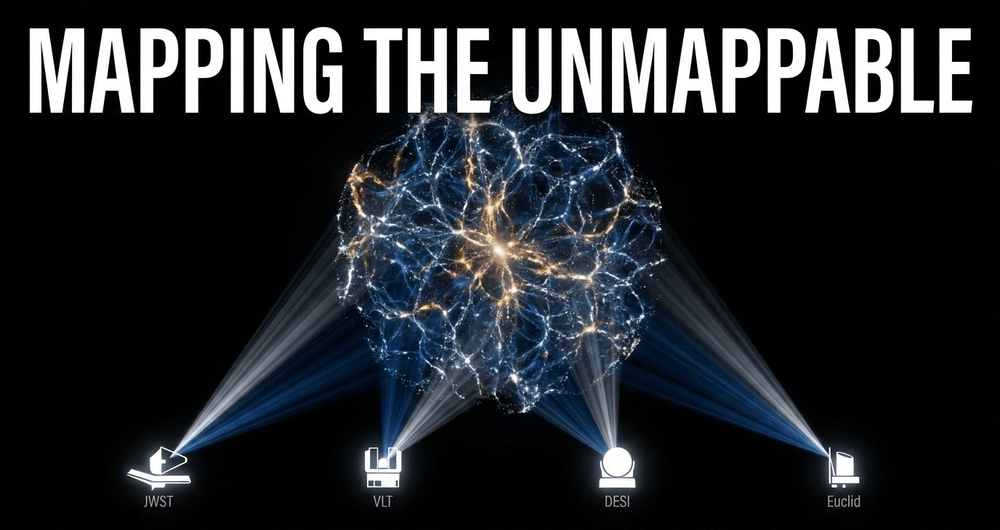 Next-gen instruments map millions of galaxies, tracing the exact architecture of deep time.
