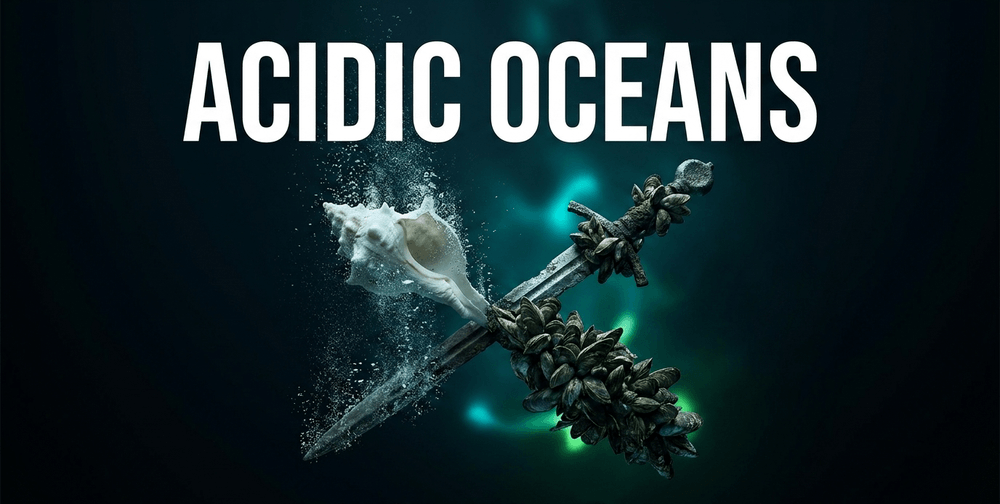 Ocean acidification dissolves calcium-based artifacts, while invasive mussels encrust and collapse historic structures.