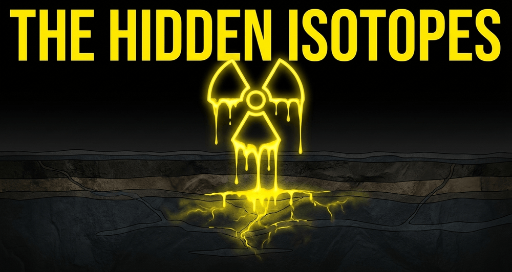 Ores contain thorium and uranium. In-situ leaching liberates radioactive isotopes into soil and groundwater.