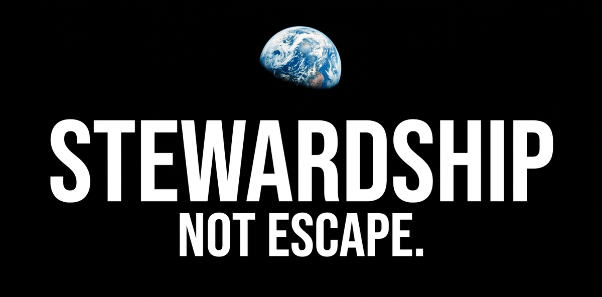 Our love for the cosmos shouldn't lead us away from home, but back to it with a renewed sense of responsibility.