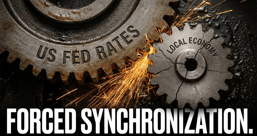 Pegged nations must mirror the interest rate moves of their anchor currency, often devastating domestic economic cycles.