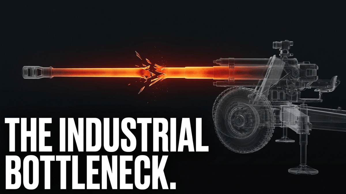 Peripherals can be repaired in the field. High-grade rifled steel is an industrial bottleneck choked by sanctions.