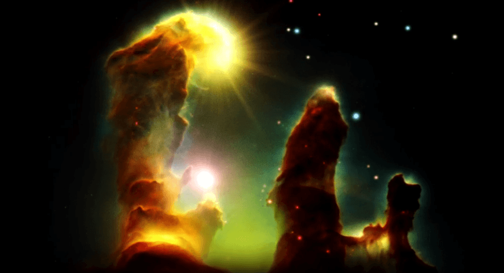 Pillars of Creation in the Eagle Nebula