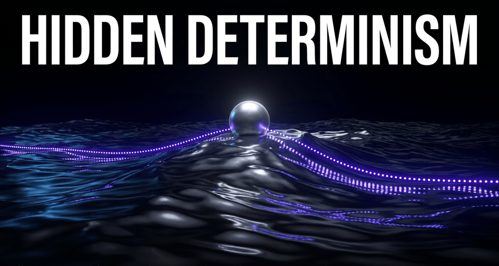 Pilot-wave: particles are real and guided by hidden waves, removing randomness from the equation.