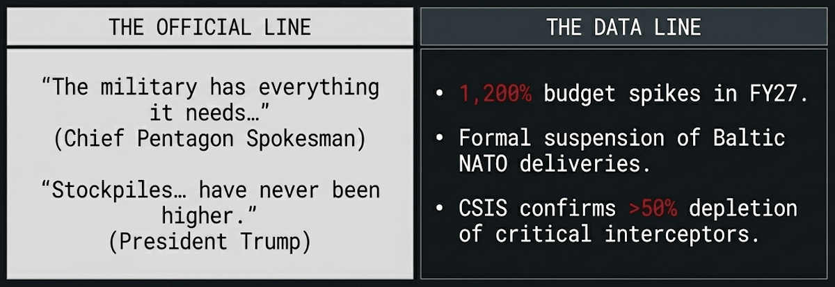 Public reassurance clashes with procurement reality