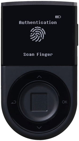 DCENT Hardware Wallet - Biometric Cold Wallet for Crypto with Fingerprint Authentication