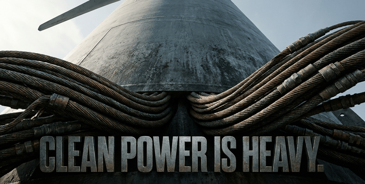 Renewables are front-loaded. A single offshore wind plant demands roughly 15.5 tons of critical minerals per MW.