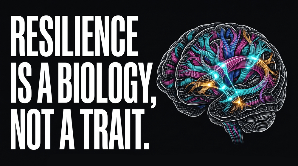 Resilience isn't a fixed personality trait; it is an active, dynamic biological recalibration of the brain's networks.