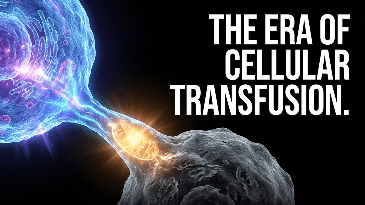 Science is shifting from managing decline to actively reversing it by replacing damaged cellular batteries with healthy, youthful ones.