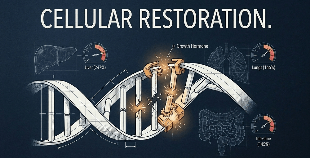 Sleep prioritizes DNA repair and cell reproduction across all major organs to reverse daily oxidative stress.