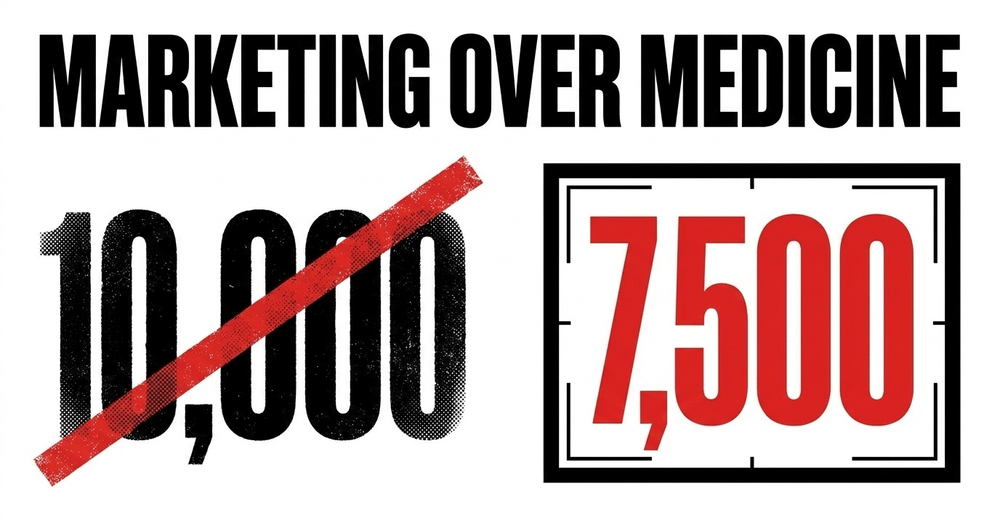 The 10,000-step goal was a 1965 marketing invention. Medical mortality benefits actually plateau at approximately 7,500 steps.